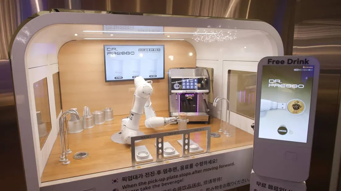 Free coffee robot